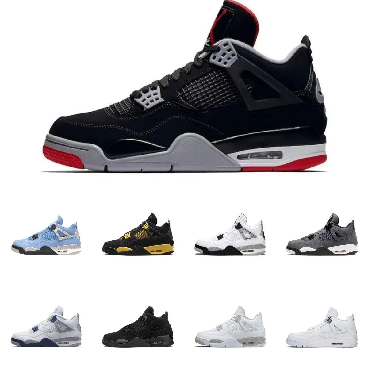 AJ4 men's shoes, women's shoes, air cushioned basketball (4) - Image 1