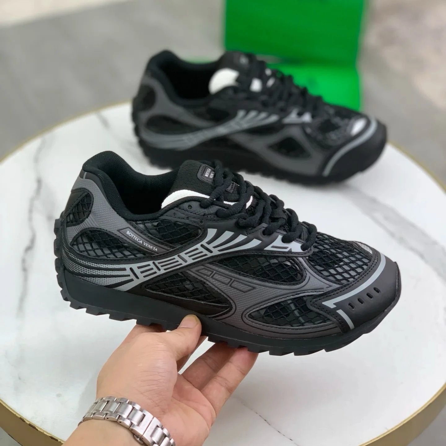 Platform Mesh Retro Sneakers
